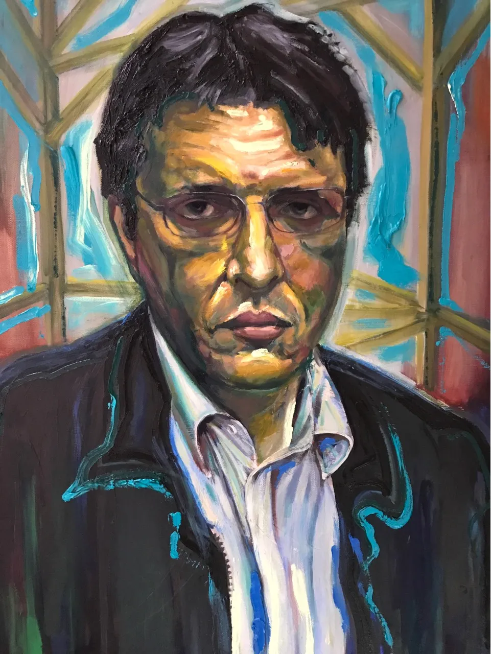 Homme avec veste noire